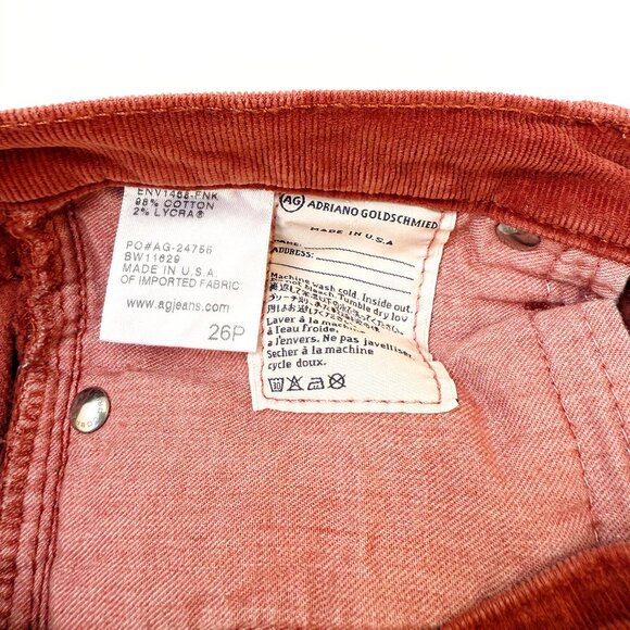 AG Adriano Goldschmied The Stevie Slim Straight Corduroy Pants - Picture 8 of 9